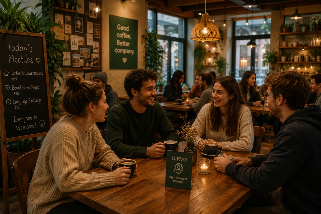 Café meetups and in-person gatherings